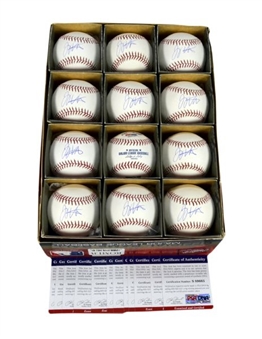 Lot of Twelve (12) Joey Votto Signed Baseballs (MLB Auth)